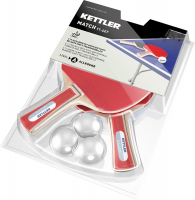 Набор для настольного тенниса с мячом (2 ракетки+3 мяча) KETTLER MATCH (7091-500)